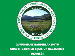 gümüşhane bandırlak köyü camii tadilatı işi