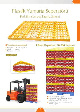 Page 1 Plastik Yumurta Seperat&ouml;r&uuml; Forkliftli Yumurta Taşıma Sistemi