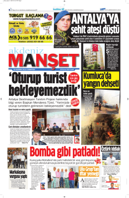 Öztürk iddialı - Antalya Haberleri