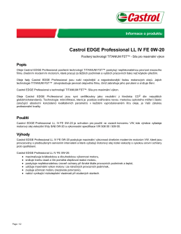 Castrol EDGE Professional LL IV FE 0W-20