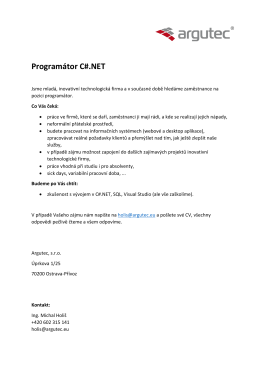Programátor C#.NET - Katedra informatiky