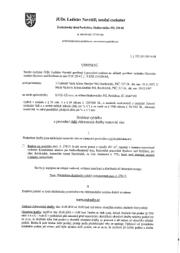 Dražebn&iacute; vyhl&aacute;&scaron;ka o proveden&iacute; dal&scaron;&iacute; elektronick&eacute; dražby nemovit&eacute;