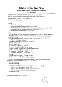 Finanční_zápis_2015 - Obec Dolní Nětčice