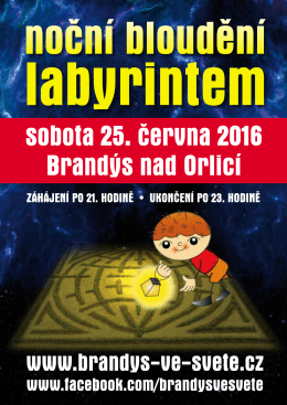 Plakat Nocni bloudeni v labyrintu