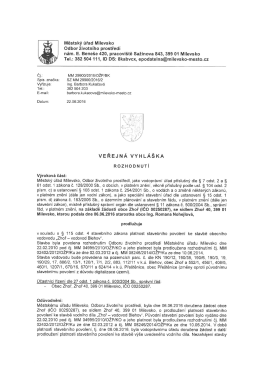 Veřejná vyhláška