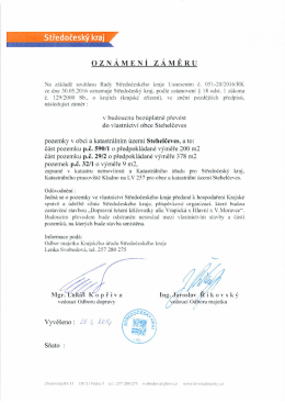 St&aacute;hnout - Obec Stehelčeves