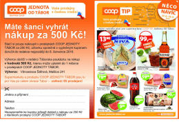 Soutěž o nákup za 500 Kč