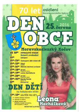 Den obce Moravskoslezsk&yacute; Kočov