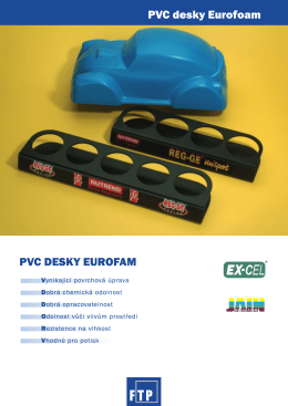 PVC desky Eurofoam