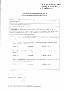 Zápis z 8.jednání VRR per rollam 2016