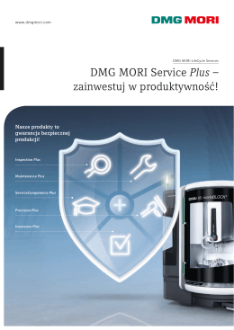 DMG MORI Service Plus – zainwestuj w produktywność!