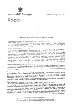 Odwzorowanie cyfrowe odpowiedzi - ministerstwo infrastruktury i