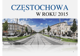 W ROKU 2015 - Urząd Miasta Częstochowy