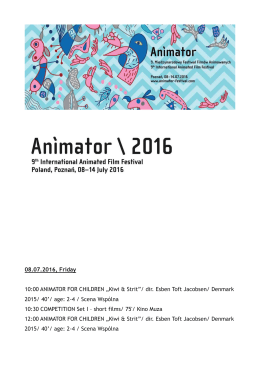 Animator 2016 PROGRAM ENG