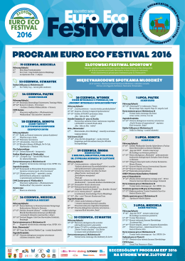 program euro eco festival 2016
