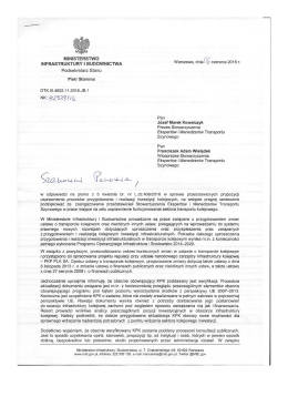 Zachęcamy do zapoznania się treścią pisma - SEIM