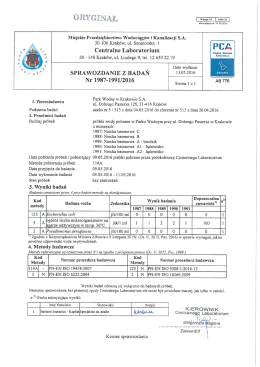 ZOBACZ WYNIKI KONTROLNYCH BADAŃ WODY BASENOWEJ
