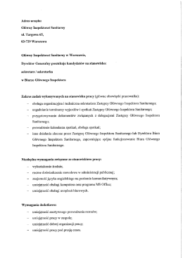 Ogłoszenie o pracy nieobjęte mnożnikowym systemem