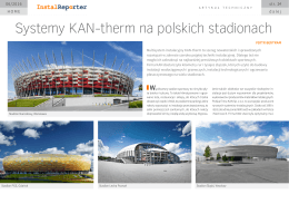 Systemy KAN-therm na polskich stadionach