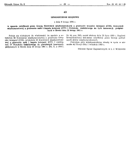 Page 1 Dziennik Ustaw Nr 5 |- &ndash; 59 &ndash; Poz. 42, 43, 44 i 45 43