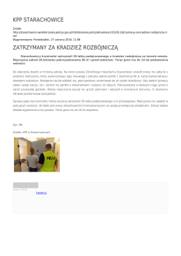 Generuj PDF - KPP Starachowice