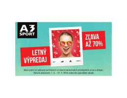 Zľavy do výšky 70% - platí do 31.júla 2016