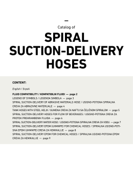 spiral suction-delivery hoses