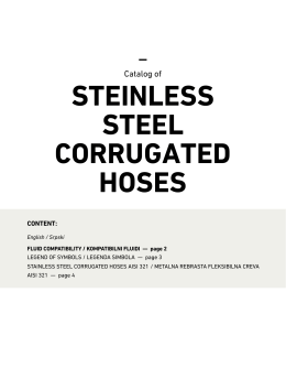 steinless steel corrugated hoses
