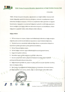 Page 1 TMA TEMATürkiye Erozyonla Mücadele, Ağaçlandırma ve