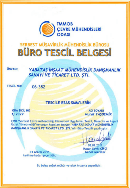 BÜR® mcğil. BELGESH