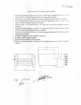 Page 1 : 5 Ale /23-(e TEKLİ KOLTUK TEKNİK ŞARTNAMESİ Koltuk