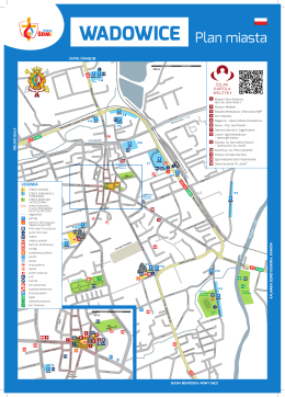 WADOWICE Plan miasta - Informacja Turystyczna Wadowice