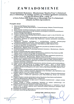 (WRAZ Z PORZĄDKIEM OBRAD) NA DZIEŃ 25.06.2016 r.