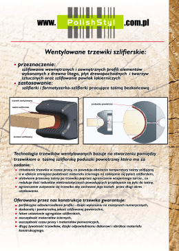 Trzewiki szlifierskie