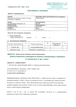 Page 1 Page 2 Postępowanie nr SOP - 0160