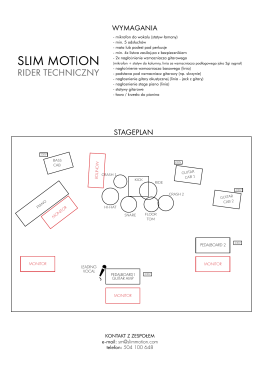 stageplan - Slim Motion