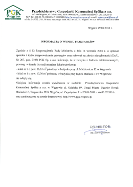 Page 1  P GK Przedsiębiorstwo Gospodarki Komunalnej Spółka z