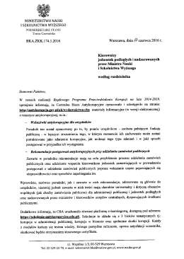 Page 1 I SZKOLNICTWA WYŻSZEGO PODSEKRETARZ STANU