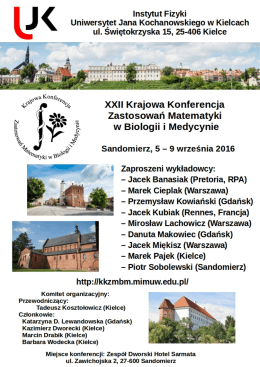 Plakat w formacie pdf - Krajowa Konferencja Zastosowań