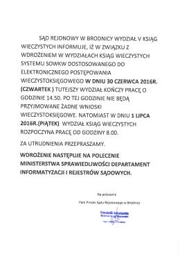 Pełna treść informacji