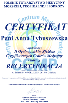 Page 1 PoLSKIE TowARzysTwo MEDYCYNY MORSKIEJ