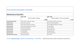 skład komisji egzaminacyjnej