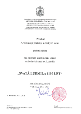 zde - Svat&aacute; Ludmila 1100 let