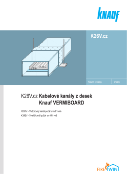 K26V.cz Kabelové kanály z desek Knauf VERMIBOARD K26V.cz