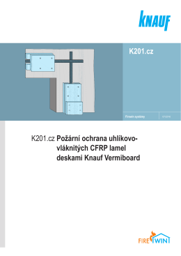 K201.cz Požární ochrana uhlíkovo- vláknitých CFRP lamel
