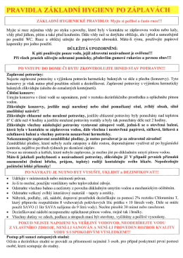 Hygiena po zaplavach