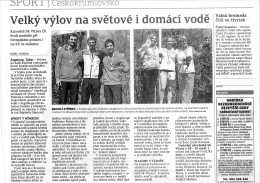 Page 1 Kanoisté SK Vltava ČK brali medaile při Evropském poháru i