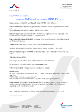 Návrh volební řádu