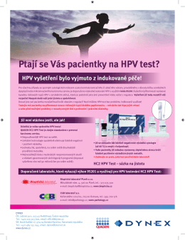 Ptají se Vás pacientky na HPV test?