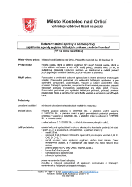 V&yacute;běrov&eacute; ř&iacute;zen&iacute; na pozici